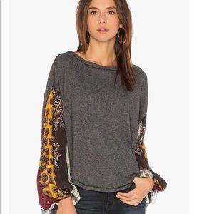 Free People Bohemian Waffle Shirt.  NWOT